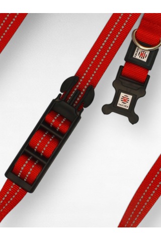 Caramelos Hands-free Eller Serbest Gezdirme Kayışı- Köpek Gezdirme Kayışı - Eller Serbest- Köpek Gezdirme İpi Kırmızı