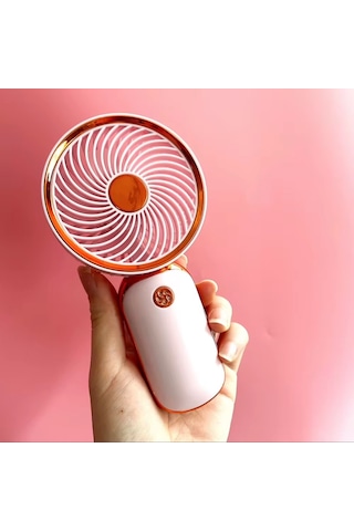 Avuç İçi Taşınabilir Şarjlı Mini Vantilatör El Fanı Pembe Dd8024b
