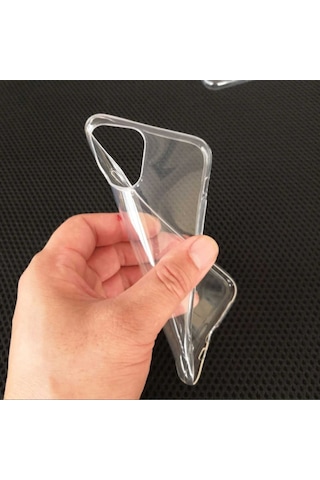 Apple Uyumlu iPhone 11 Kilif Seffaf Silikon Hibrit Case 390885138