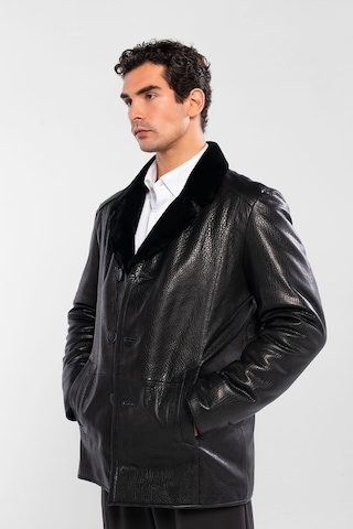 Tamer Tanca Erkek Hakiki Deri Siyah Jumbo Deri Mont 1000 2009 Erk Derımont Sk24/25 Sıyah Jumbo Siyah