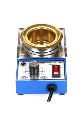 Pazly 150w Mini Lehim Potu - Titanyum Kaplamalı 500g Paslanmaz Çelik, Sıcaklık Ayarlı Kompakt