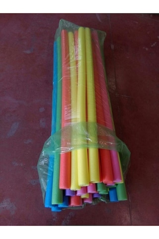 Deniz Makarnası Renkli 6x150 Cm 30 Adet (karışık Renk) Çok Renkli