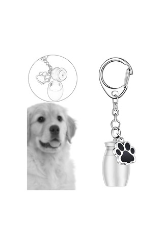 Homyl Urn Anahtarlık Ashes Hatıra Su Geçirmez Anıt Gümüş Altın