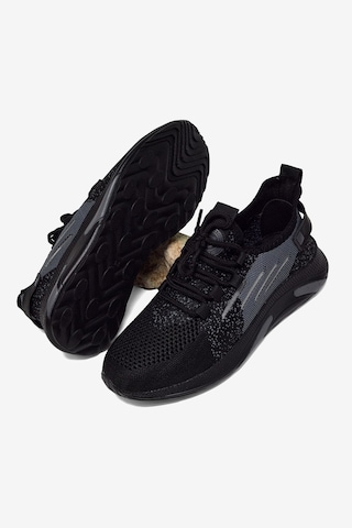 Tonny Black Hafif Taban Nefes Alabilir Rahat Spor Ayakkabı Unisex Siyah Füme Spor Ayakkabı Tbtklc030 Siyah - Füme