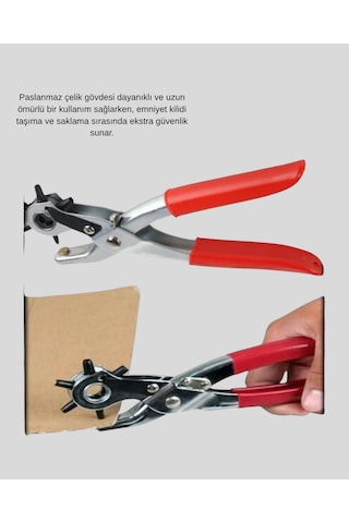 Çok - 995 - Fonksiyonlu Delik Açma Pensesi 2mm 4.5mm Ayarlı - Csmo-tex - Metal Gövdeli Büyük