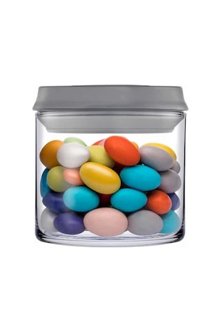 Zest Click Lock Kilitli Vakumlu Gri Kavanoz, 700cc, Çok Renkli