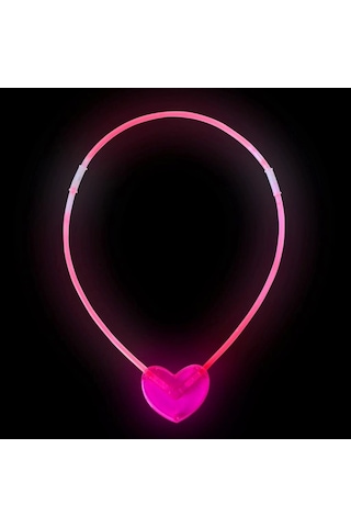 Nessiworld Karanlıkta Yanan Glow Stick Kalp Şekilli Kolye 6 Renk 6 Adet Diğer
