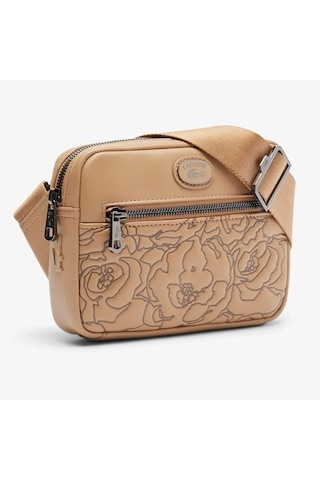 Lacoste Holiday Unisex Bag 18 4 4 Ayarlanabilir Askılı Baskılı Unisex Postacı Çantası Kahverengi
