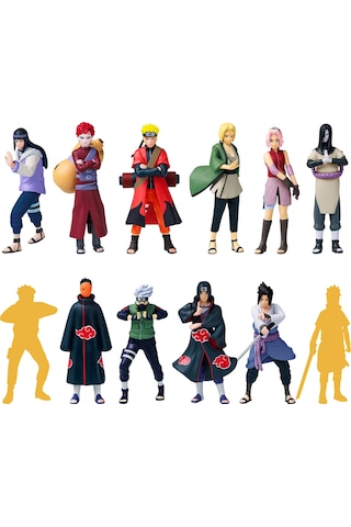 Naruto 12'li Koleksiyon Figür Seti Model 1