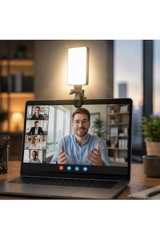 Mobil Telefon Dolgu Işığı Led Fill Light 10w 4000mah Type-c Şarjlı 3000-6500k Ayarlanabilir Parlaklık 3 Renk Modu 360 Döner Taşınabilir Video Fotoğraf Işığı Lj-s01 10c