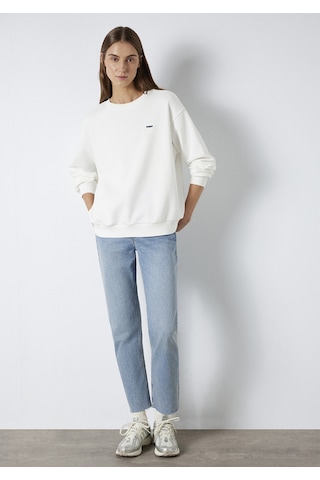Mavi - Mavi Nakışlı Ekru Sweatshirt 1s10366-70057 Ekru