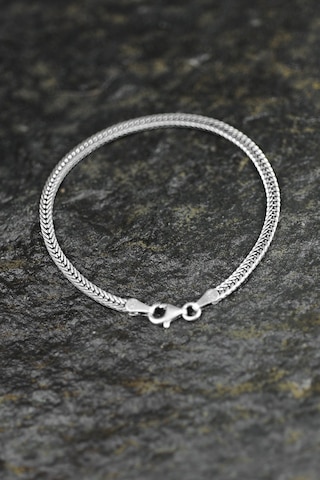 Encili Silver 925 Ayar Gümüş Örgü Model Bileklik