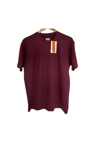 Bigmost Erkek 3'lü Set Premium Modal Kumaş Regular Fit Basic Tişört Siyah - Krem - Bordo