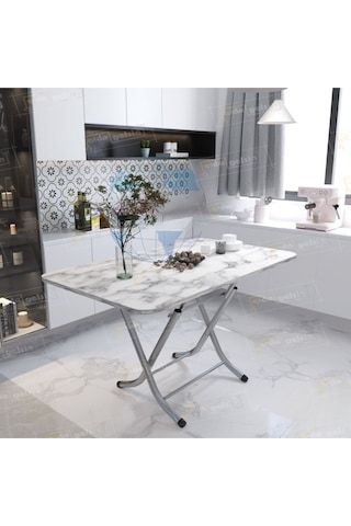 Dekoratif Katlanır Masa Mutfak Masası 60 110 Ahşap