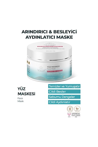 Vully Arındırıcı Besleyici ve Aydınlatıcı Kil Maskesi 150 ML