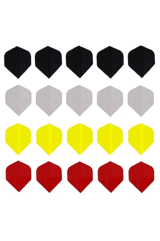 20 Set 60 Adet 4 Renk Dart Flight-flayt-kanat. 100 Mc