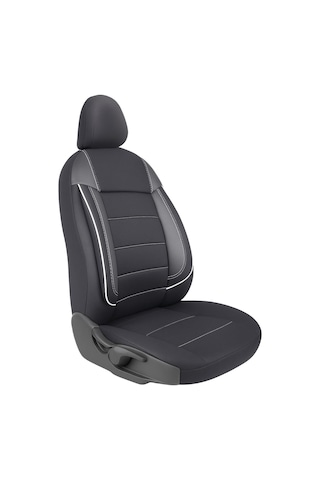 Nissan Micra Araçlara Uyumlu Tam Takım Cover B Model Oto Koltuk Kılıfı Siyah-beyaz