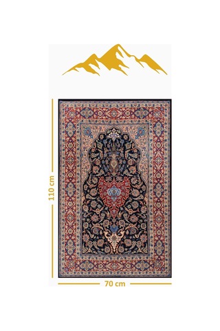 Dijital Baskı Kaymaz Tabanlı Yıkanabilir Püsküllü Seccade Scd0011 Renkli