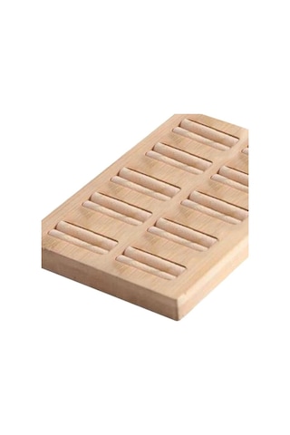 Trendooze Yüzükler Yuva Tutucu Tepsisi Stylea-10 Sergileme Mücevher Küpe E Düzenleyici Bej Ahşap 10 Gn