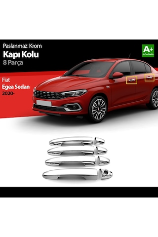 Fiat Egea Hb / Sd Krom Kapı Kolu 8 Prç. 2020 2021 2022 2023 2024 2025 2026