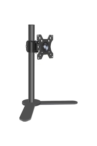 Tek Monitör Masa Standı, Yükseklik Ayarlamalı Bağımsız Çelik Monitör Tutucu, 17'-32 'monitörler İçin