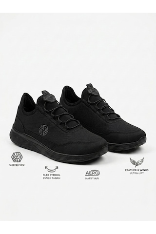 Vojo Rf Hafif Rahat Taban Bağcıksız Erkek Spor Ayakkabı 267800001905 185 Black Siyah