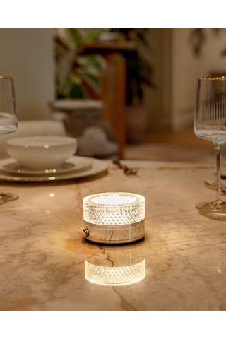 Madame Coco Claire Dokunmatik Abajur Abjr000000001810x10x5 Cm-gümüş Diğer