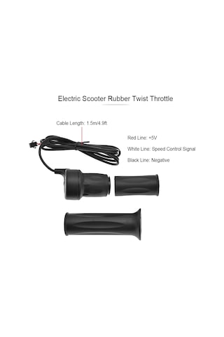 Tenfowee Elektrikli Bisiklet Hız Kontrolü Devir Aleti - Dağ Bisikleti İçin Evrensel Uyumlu, Ayrık Tip, 1.5m Kablolu Modifikasyon Döndürücü Kolu