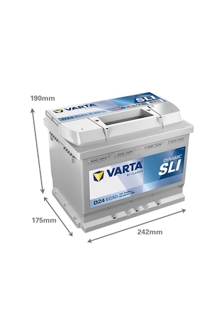 Varta D24 12V 60 Ah Blue Dynamic Akü
