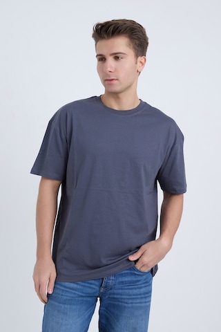 Velvoria Unisex Oversize Basic 3'lü Antrasit Bej Pembe Renk T-shirt Çok Renkli11