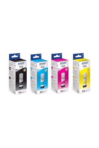 Epson Ecotank L3156 Mürekkep 4 Renk Set 103
