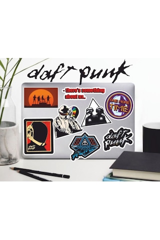 Daft Punk Sticker Seti Laptop Ajanda Pc Tablet Telefon Defter Etiket Bullet Journal Diğer