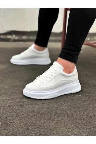 Aymood Jy507 Alone Bağcıklı Cilt Erkek Günlük Sneaker Ayakkabı Cbt Beyaz
