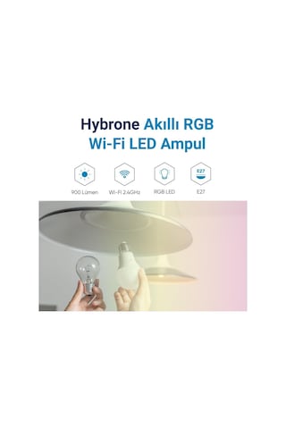 Led Rgb Wi-fi Akıllı Ampul, 16 Milyon Renk, 900 Lümen, E27 Duy, Uygulama İle Uzaktan Kontrol Diğer