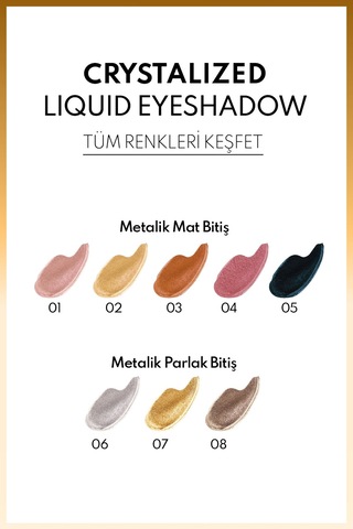 Crystalized Liquid Eyeshadow Likit Metalik Göz Farı - 02 Miracle Light