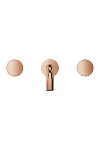 Grohe 20589DA0 Atrıo Prıvate Collection 3 Delikli Lavabo Bataryası M-Boyut Bakır