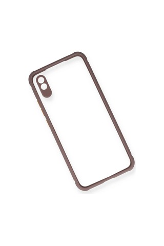 Ventra Redmi 9a Kılıf Miami Şeffaf Silikon - Açık Mor Ventra