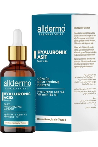 Alldermo Hyaluronik Asit Günlük Nemlendirme Serum 30 ML
