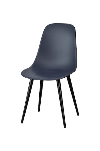 Vilinze Eames Siyah Ahşap Ayak Plastik Füme Sandalye Eames-beyaz Füme - Siyah