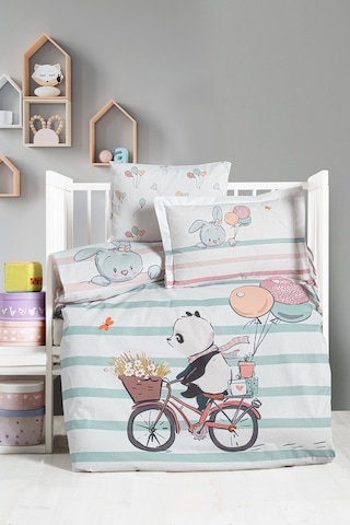 Ranforce Bebek Nevresim Takımı - Little Panda Çok Renkli