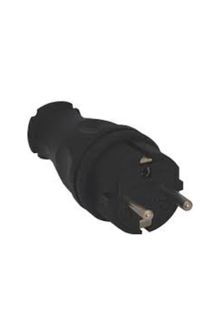Tp Electric Kauçuk Düz Fiş 1x16a Dayanıklı Endüstriyel Elektrik Fişi