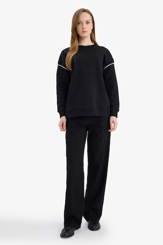 Defacto Regular Fıt Bisiklet Yaka Sweatshirt Tunik G9241ax26spbk81 Siyah-bk81