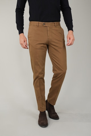 Bisse Haki Pamuklu Chino Pilesiz Erkek Pantolon Pns24k24001 D49 Haki