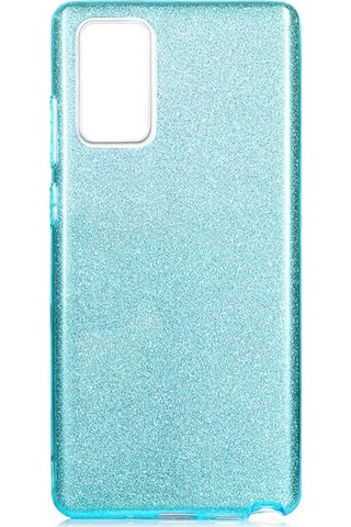 Samsung Uyumlu Galaxy Note 20 Kılıf Zore Shining Silikon-Mavi