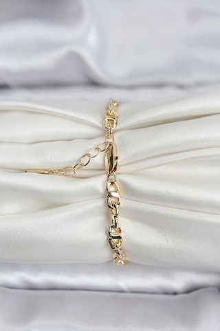Clariss 14k Gold Renk Kaplama Zincir Model Cm Kadın Bileklik Çok Renkli