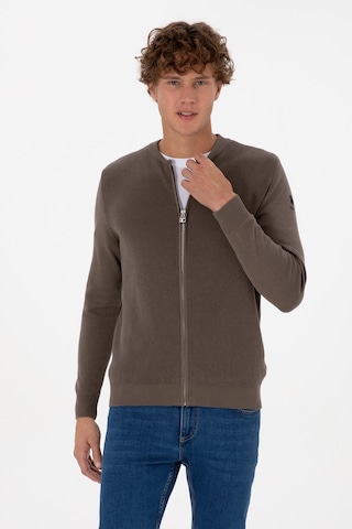 U.s. Polo Assn. Erkek Vizon Hırka Triko 50313721-vr052 Vizon