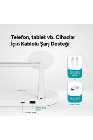 Ttec Aircharger Quattro M Magsafe Uyumlu Led Li Kablosuz Hızlı Şarj Standı