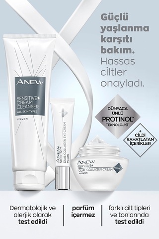 Avon Anew Sensitive Hassas Ciltlere Özel İkili Kolajen Göz Kremi