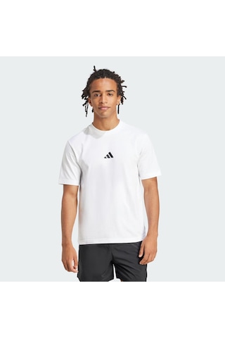 Adidas Essentials Small Logo Single Erkek Tişört C-adıjf1092e50a00 Beyaz