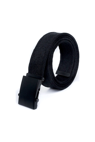 Livze Unisex Siyah Tokalı Kolon Kemeri 4cm Siyah Siyah